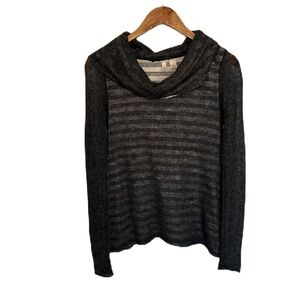 Anthropologie Moth Women's Alpaca Wool Blend‎ Two Layer Cowl Neck Sweater XS